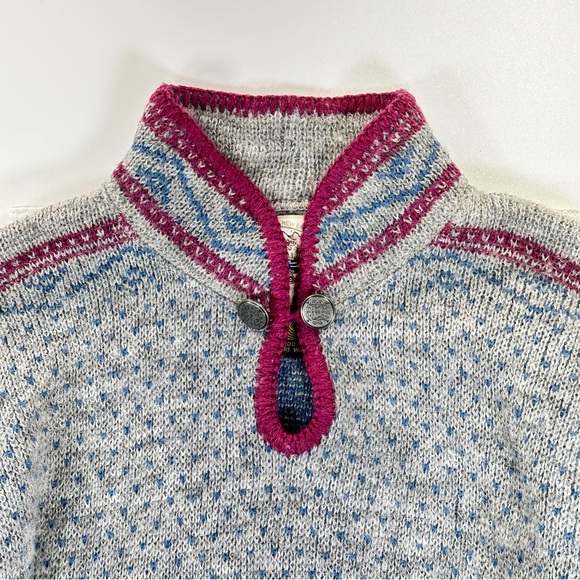 Alps wool sweater womens heritage knit mock neck pullover medium - Picture 5 of 12